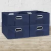 Niche Cubo 4pk Half Size Foldable Fabric Storage Bins With Label Holder Blue 1 Niche Cubo 4pk Half Size Foldable Fabric Storage Bins With Label Holder Blue -Northlight Store GUEST 1c30699c a63a 4126 961f f973d6ed36d6
