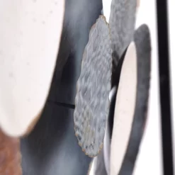 Metal Nobu Hanging Assorted Hammered Circles Unframed Wall Canvas Brown/White/Black - StyleCraft -Northlight Store GUEST 1cbe4d27 ddfb 444d a0a9 9bb7a9bc6999