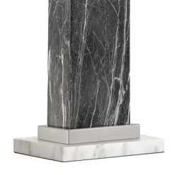 360 Lighting Connie Modern Table Lamps Set Of 2 With White Marble Riser 25" High Black Faux Marble USB Charging Port White Rectangular Shade For Desk 9 360 Lighting Connie Modern Table Lamps Set Of 2 With White Marble Riser 25" High Black Faux Marble USB Charging Port White Rectangular Shade For Desk -Northlight Store GUEST 1cc9a451 e283 4727 992f 290f562a08da