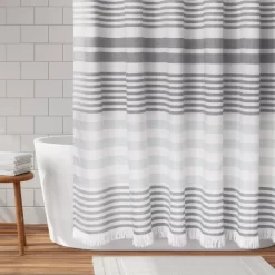 Hammam Fringe Fabric Shower Curtain - Zenna Home -Northlight Store GUEST 1d0e6b0b 929a 48ba be2a a7fbb498dca7