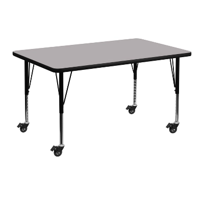Emma And Oliver Mobile 30x48 Rectangle Laminate Preschool Activity Table 5 Emma And Oliver Mobile 30x48 Rectangle Laminate Preschool Activity Table - Image 3