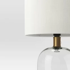 Glass Cylinder Mini Table Lamp With Open Base Clear - Threshold™ -Northlight Store GUEST 1f14c873 4b74 4c73 a623 c80d2dde31a2