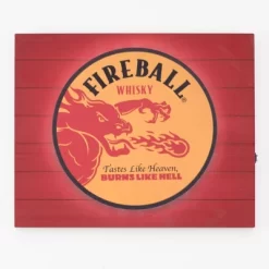 Fireball Whisky Vintage Metal Backlit LED Wall Sign - American Art Decor -Northlight Store GUEST 1f1ab4da cf32 4de2 8877 4d57511434eb