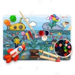 Merka Kids Wipeable Plastic Placemats For Dining Table - Ocean, Space, Jungle, Unicorns For Ages 2 And Up, Set Of 4 8 Merka Kids Wipeable Plastic Placemats For Dining Table - Ocean, Space, Jungle, Unicorns For Ages 2 And Up, Set Of 4 -Northlight Store GUEST 1f8d604a f296 4f75 a84b 02bb31e56d1c