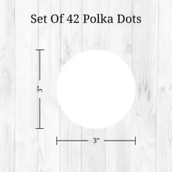 Polka Dots Wall Decor White - Decalcomania