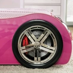 Twin Naglin Racing Car Bed With Led Headlight Pink - HOMES: Inside + Out -Northlight Store GUEST 20c930d8 24fe 4360 bc40 8e84c2214f43