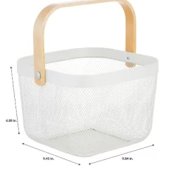 Simplify Mesh Tote With Bamboo Handle White -Northlight Store GUEST 215eeb71 edd5 4838 9ced 38ada21c04d7