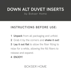 Lightweight Premium Down Alternative Duvet Comforter Insert | BOKSER HOME -Northlight Store GUEST 21f4949e 2822 4a0c b8ba 452bc7d5a118