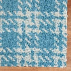 2'x3' ColorStar Hook Knit Door Mat Teal - Bungalow Flooring -Northlight Store GUEST 2251a3bc a136 439b a168 1b0b9de3d154