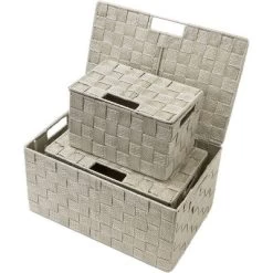 Sorbus Stackable Woven Tote Basket For Kitchen, Bathroom And More -Northlight Store GUEST 22a2154b ee8d 4349 89e7 877cbde3de26