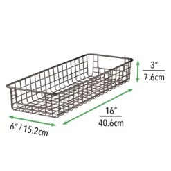 MDesign Bath Metal Storage Organizer Basket - 4 Pack -Northlight Store GUEST 2311c98c 7271 4304 afea 00c14965aa63