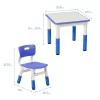 ECR4Kids Square Resin Dry-Erase Adjustable Activity Table With 2 Chairs (3-Piece Set) -Northlight Store GUEST 2346dcb6 243f 4174 a76b a6576a62f0ff