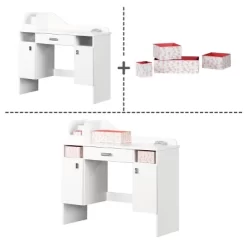 Tiara Makeup Desk Pure White - South Shore -Northlight Store GUEST 249ae5a3 678d 4797 9b87 e6d76cd63852