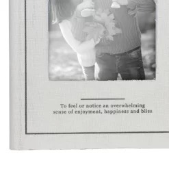 4X6 Inch "Blessed" Picture Box White Fabric, MDF & Glass By Foreside Home & Garden -Northlight Store GUEST 27cbd895 6ef9 42a9 b225 f515d264004e