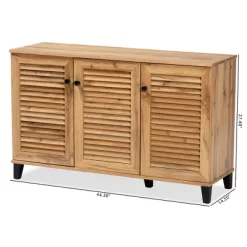 Coolidge Wood 3 Door Storage Cabinet Oak Brown - Baxton Studio -Northlight Store GUEST 281fdebd bc18 46ea ac33 9068773a14fb