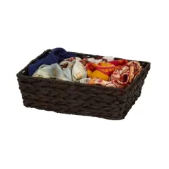Household Essentials Set Of 4 Hyacinth Stained Baskets Brown -Northlight Store GUEST 28242077 286c 4e4e 8f5f 565383e895ff