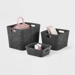 Felt Basket With Stitching - Brightroom™ 6 Felt Basket With Stitching - Brightroom™ -Northlight Store GUEST 28a9503f a4a1 4ba4 a7de 0e2505b67450