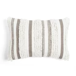 13"x20" Oversize Bria Striped Family-Friendly Lumbar Throw Pillow Cover - Lush Décor -Northlight Store GUEST 29013abb ec9d 4909 bc3c 93b7489be25b