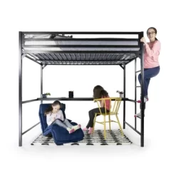Full Max Metal Loft Bed With Desk - Room & Joy -Northlight Store GUEST 29576ff0 9793 4959 9898 3e0b8a1f59a0