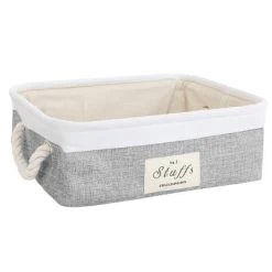 Unique Bargains Square Cotton Linen Fabric Towel Basket Decorative Storage Bins 1 Pc -Northlight Store GUEST 2965e7b9 5c3e 4997 8f29 e36f78a5fece