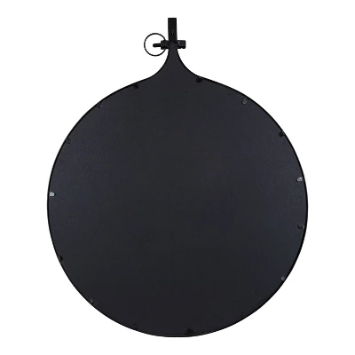 30" X 37" Yitro Metal Framed Wall Mirror Black - Kate & Laurel All Things Decor 5 30" X 37" Yitro Metal Framed Wall Mirror Black - Kate & Laurel All Things Decor - Image 3