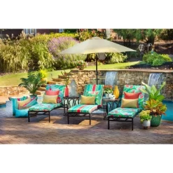 Outdoor/Indoor Herringbone Over-Sized Rectangular Throw Pillow Set Of 2 - Pillow Perfect -Northlight Store GUEST 29982ca7 bde2 4843 90db 86bd06f89c06