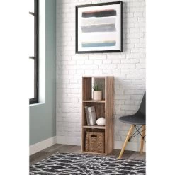 35.43" Piperton 3 Cube Organizer Natural - Signature Design By Ashley