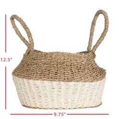 White Rope & Seagrass Belly Basket - Foreside Home & Garden 13 White Rope & Seagrass Belly Basket - Foreside Home & Garden -Northlight Store GUEST 2b5c7d5d 9312 43e5 bef3 a5a623f83502