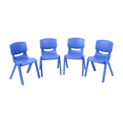 ECR4Kids Plastic School Stack Chair For Indoors And Outdoors, 14in Seat Height, 4-Pack -Northlight Store GUEST 2bb732e6 8114 4c66 aae1 1f09f96b56ea