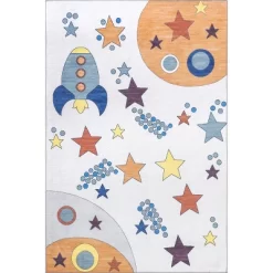 NuLOOM Leonie Outer Space Machine Washable Kids Area Rug -Northlight Store GUEST 2bf4b9a5 aca3 41aa 9625 62e0517ba788