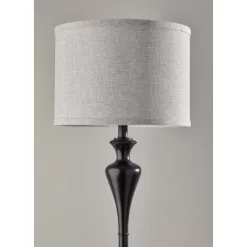 Caleb Floor Lamp Black - Adesso