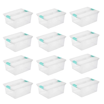 Sterilite Large Clear Plastic Stackable Storage Container Bin Box Tote With Clear Latching Lid Organizing Solution For Home & Classroom 9 Sterilite Large Clear Plastic Stackable Storage Container Bin Box Tote With Clear Latching Lid Organizing Solution For Home & Classroom - Image 7