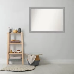 42" X 31" Non-Beveled Bathroom Wall Mirror Brushed Nickel - Amanti Art -Northlight Store GUEST 2d682b59 62d5 477d a2de bb5ff8e6d24f