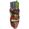 Northlight 16" Tiki Man Sticking Out Tongue Hanging Wall Decoration