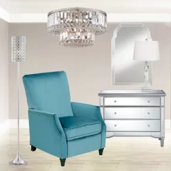 Vienna Full Spectrum Magnificence Modern Ceiling Light Flush Mount Fixture 16" Wide Brushed Satin Nickel Faceted Crystal Glass For Bedroom Living Room -Northlight Store GUEST 2e2e6e4f c217 49e4 be2d d5d24a38a13a