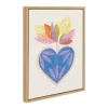 18" X 24" Sylvie Tropical Love Framed Canvas Wall Art By Kasey Free Natural - Kate And Laurel -Northlight Store GUEST 2e4b98d6 9094 42ef 8c75 48310665bd1e