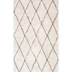 NuLOOM Sheba Cotton Diamond Shaggy Area Rug -Northlight Store GUEST 2edd88f3 80d5 4a4c a991 aa31b645e75c