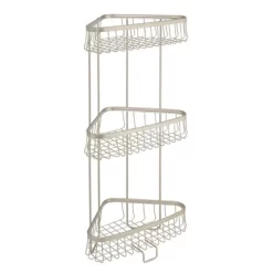 3 Tier York Lyra Shower Shelf Matte Silver - IDESIGN -Northlight Store GUEST 2f3b04eb 6bda 4a2a be2e 6fcd1ca72600