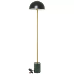 Metal Umbrella Style Floor Lamp With Marble Base Black (Includes LED Light Bulb) - Olivia & May -Northlight Store GUEST 2fe3b985 9b12 494b b348 ff10b22854f6