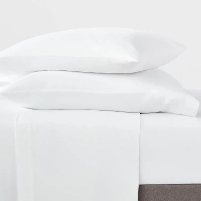 Garment Washed Microfiber Solid Sheet Set - Room Essentials™ 3 Garment Washed Microfiber Solid Sheet Set - Room Essentials™