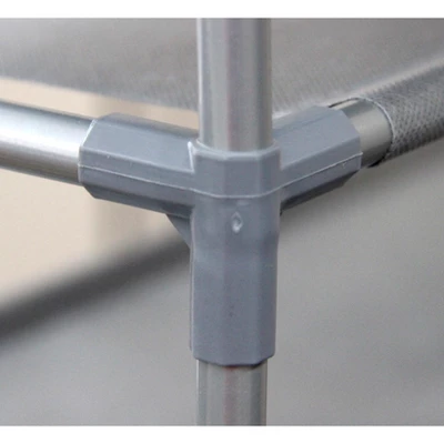 Home Basics 50 Pair Non-Woven Multi-Purpose Stackable Free-Standing Shoe Rack, Grey 4 Home Basics 50 Pair Non-Woven Multi-Purpose Stackable Free-Standing Shoe Rack, Grey - Image 2