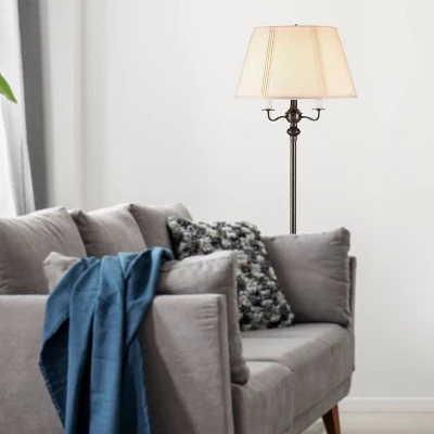 59" 6-way Metal Floor Lamp Dark Bronze - Cal Lighting 4 59" 6-way Metal Floor Lamp Dark Bronze - Cal Lighting - Image 2