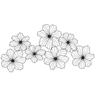 Metal Floral Wire Wall Decor Black - CosmoLiving By Cosmopolitan 13 Metal Floral Wire Wall Decor Black - CosmoLiving By Cosmopolitan - Image 11