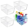 Azar Displays Large Organizer Storage Tote Bin With Handle 11.25"W X 7.5"D X 5"H, 4-Pack -Northlight Store GUEST 30f58e40 a8d5 4c53 afe6 0f4aefbc65e7
