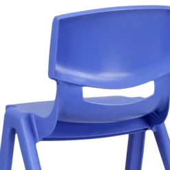 Flash Furniture 4 Pack Blue Plastic Stackable School Chair With 13.25'' Seat Height -Northlight Store GUEST 3134829f 41d1 4649 85d1 4f9a3a1e6e71