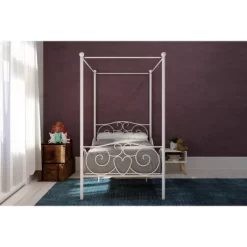Twin Clara Metal Bed White - Room & Joy -Northlight Store GUEST 31579a5f 1205 45b6 9fed 0d2cdab50fdc