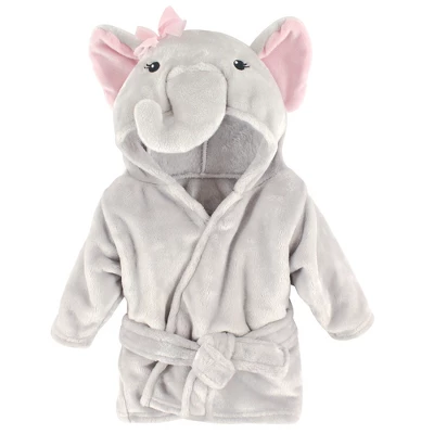Hudson Baby Infant Boy Plush Pool And Beach Robe Cover-ups, Pretty Elephant 4 Hudson Baby Infant Boy Plush Pool And Beach Robe Cover-ups, Pretty Elephant - Image 2