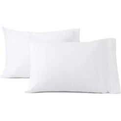 Micropuff Breathable Hypoallergenic Microfiber Pillow Cases – White (4 Pack)