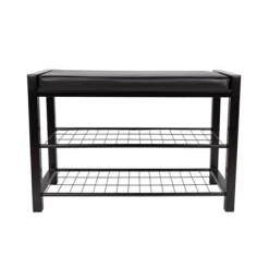 27" Leatherette Entryway 2 Racks Shoe Bench - Danya B. -Northlight Store GUEST 332e62bb 76b1 4f68 9222 7037e7d4431e