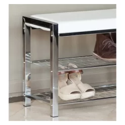 27" Leatherette Entryway 2 Racks Shoe Bench - Danya B. -Northlight Store GUEST 335dcb1f fb26 4efb 91cb 1b19883ff243